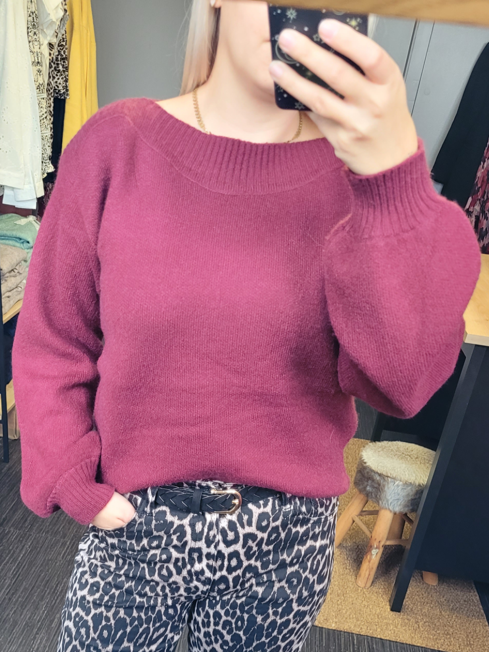 Pull Bordeaux