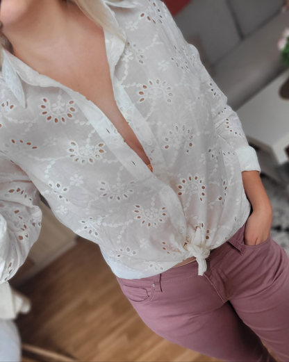 Chemisier Broderie Anglaise