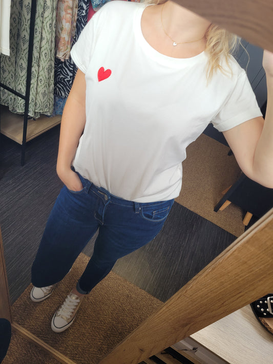 T-shirt Coeur